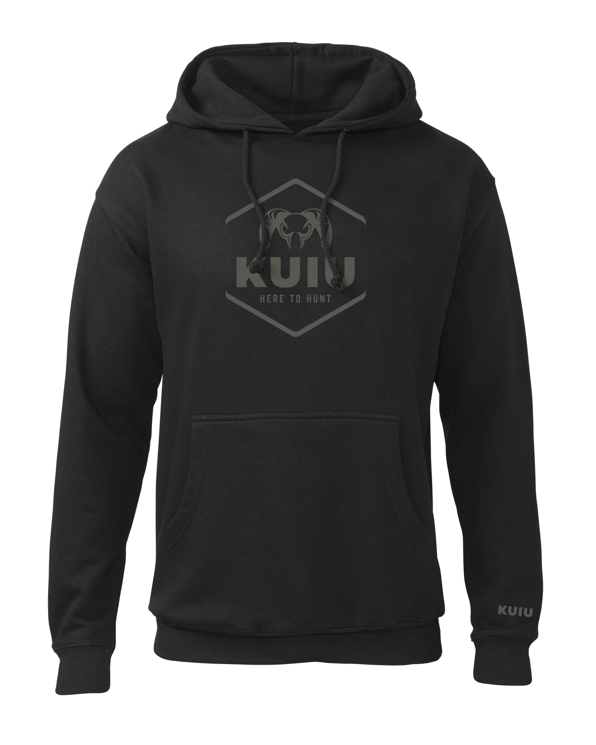 KUIU Stacked Here to Hunt Hoodie | Black
