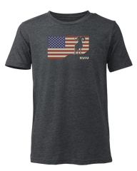 Youth Ram Flag T-Shirt | Charcoal