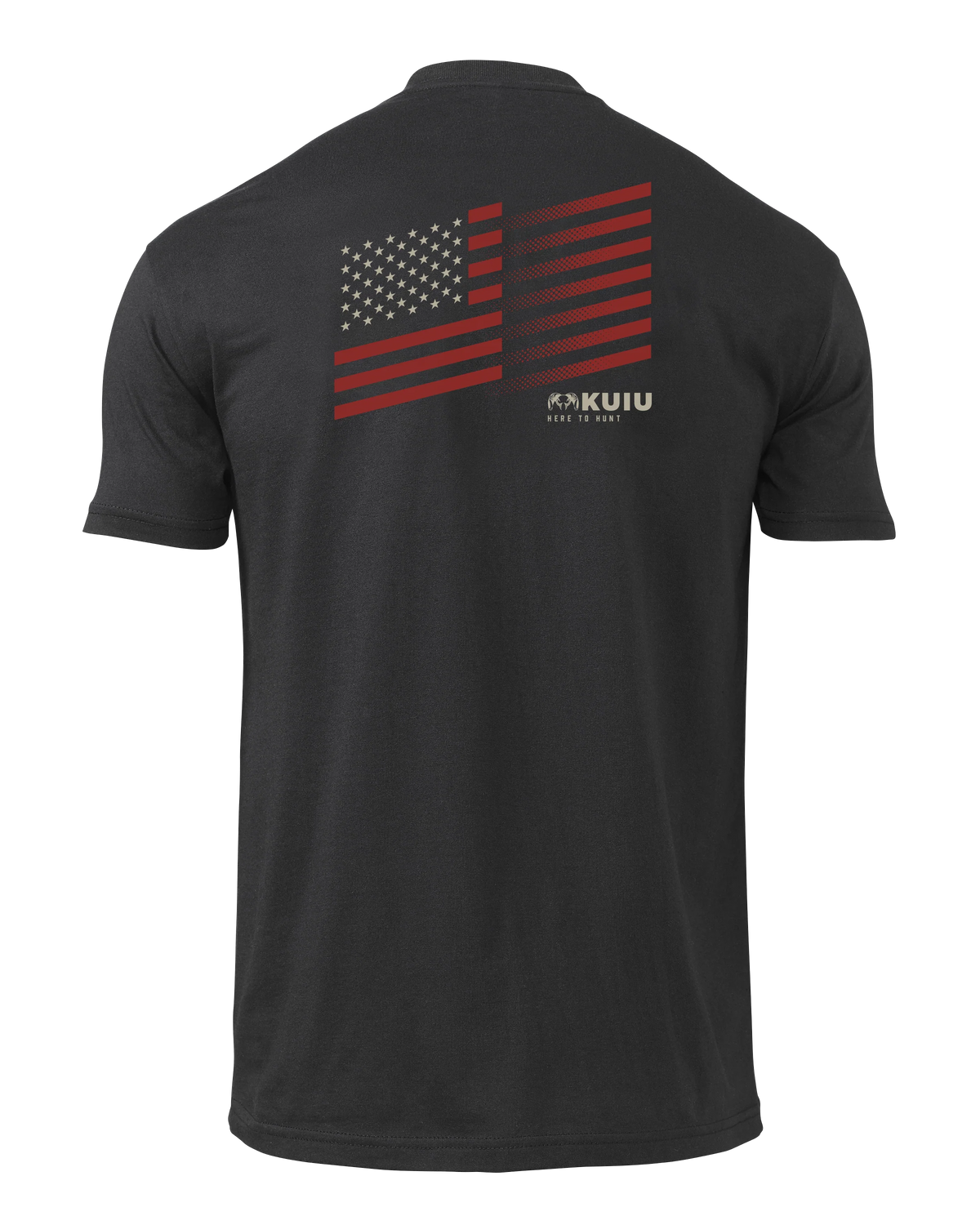 KUIU Retro Flag Fade T-Shirt | Black