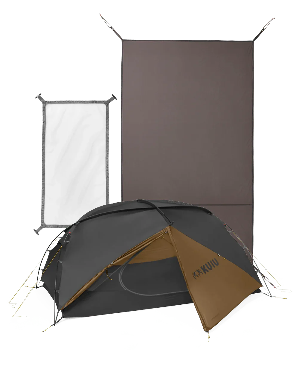 Mountain Star 2 Person Tent Set | Gunmetal-Camel