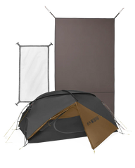 Mountain Star 2 Person Tent Set | Gunmetal-Camel