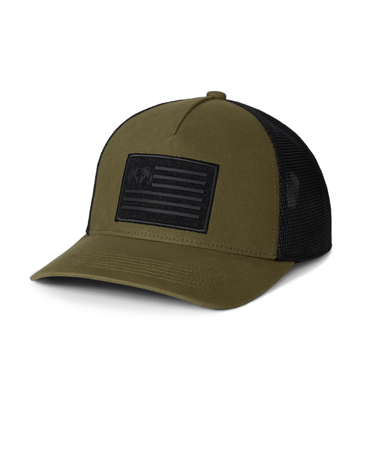 Welded Flag Patch Hat | Olive/Black