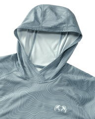 Gila LS Hoodie Topo | Glacier Topo Print