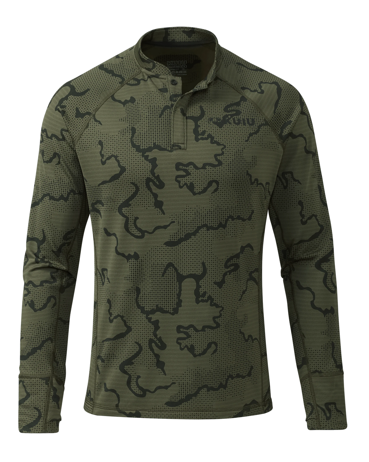 Ridgepoint Fleece Henley | Olive Tonal