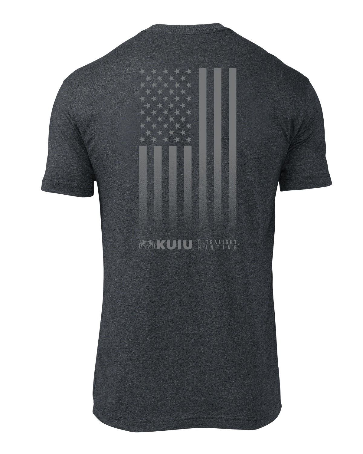 KUIU Vertical Flag Logo T-Shirt | Charcoal