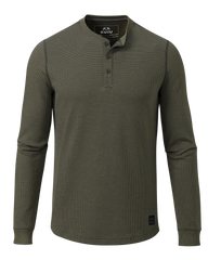 Canyon Waffle Henley | Ash Heather