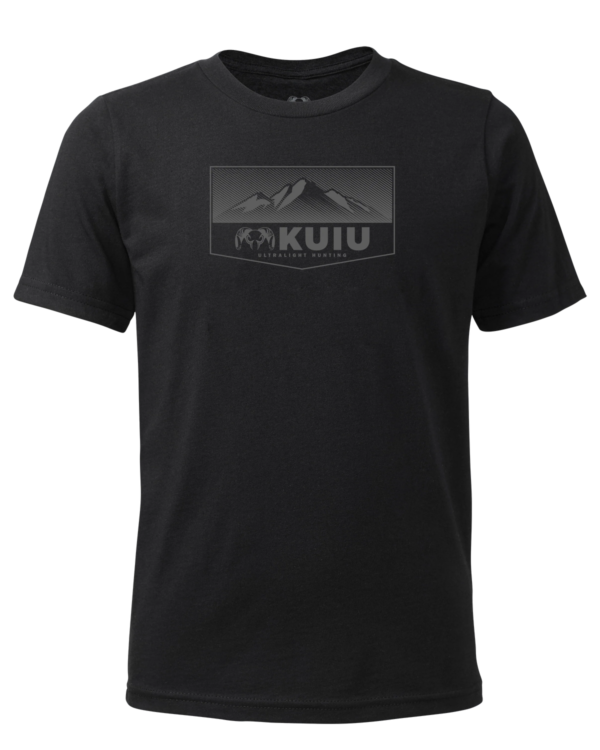 Youth Ultralight Mountain Logo T-Shirt | Black