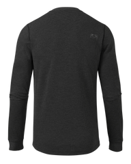 Canyon Waffle Henley | Black Heather