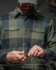 Field Flannel Fleece Shirt Jacket | Vias Plaid