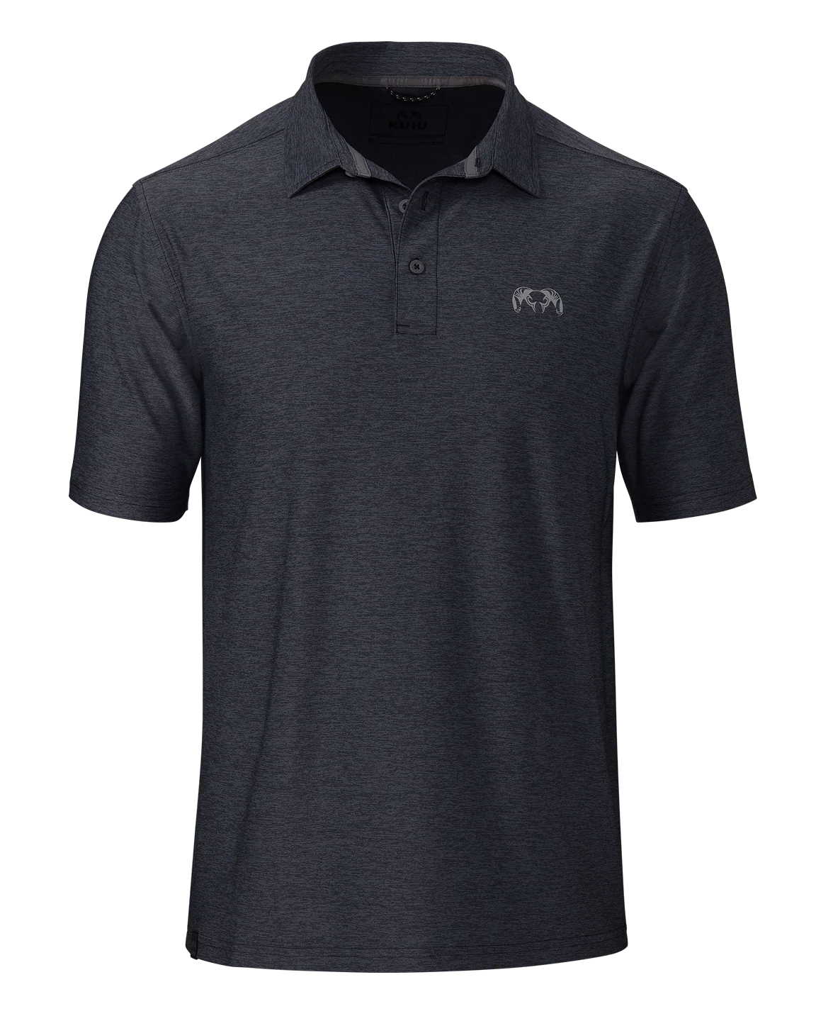 KUIU Performance Polo | Heather Steel Blue