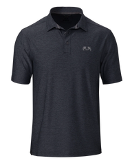 KUIU Performance Polo | Heather Steel Blue