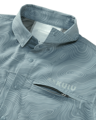 Mesa Vented SS Snap Shirt Topo | Glacier Topo Print