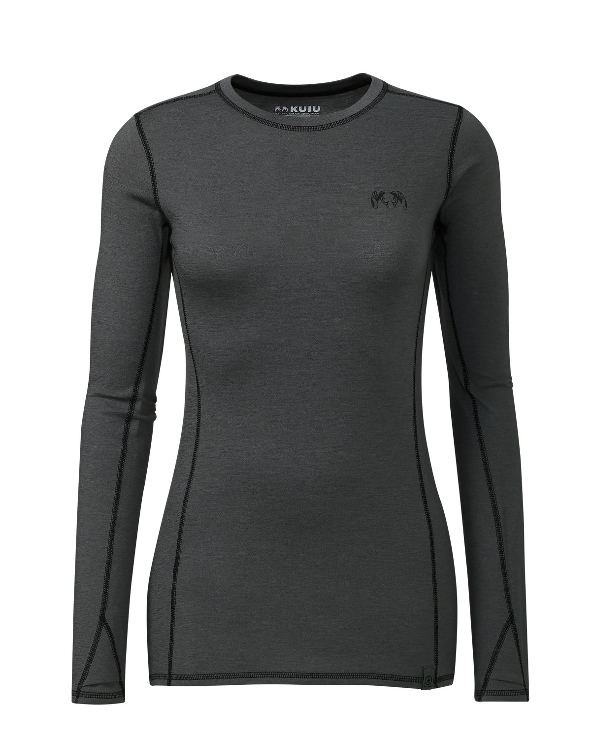 Women's ULTRA Merino 145 LS Crew | Gunmetal