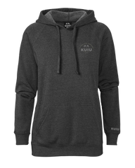 KUIU Women's Stacked Chest Logo Hoodie | Charcoal
