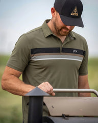 KUIU Performance Polo Stripe | Evergreen Chest Stripe