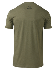 KUIU Topo Block Logo T-Shirt | Military Green