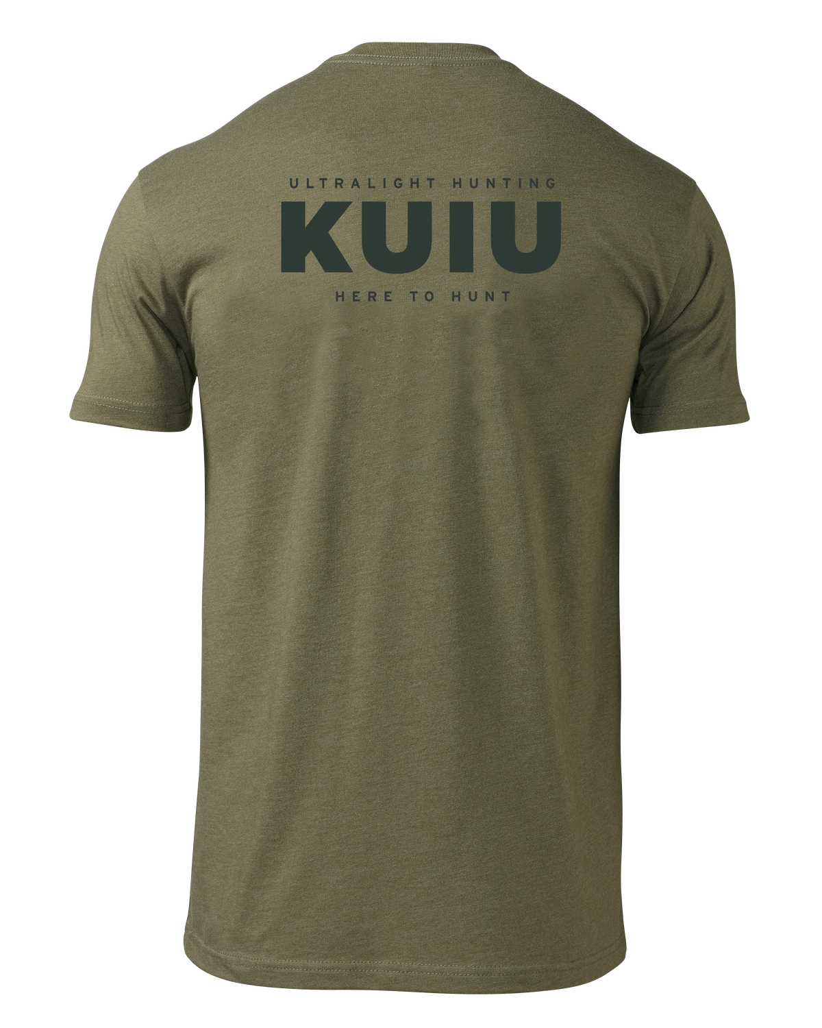 KUIU Here to Hunt Back Logo T-Shirt | Military Green
