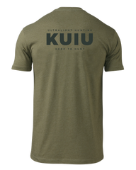 KUIU Here to Hunt Back Logo T-Shirt | Military Green