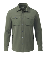 Blockfield Fleece Shirt Jacket | Dark Sage