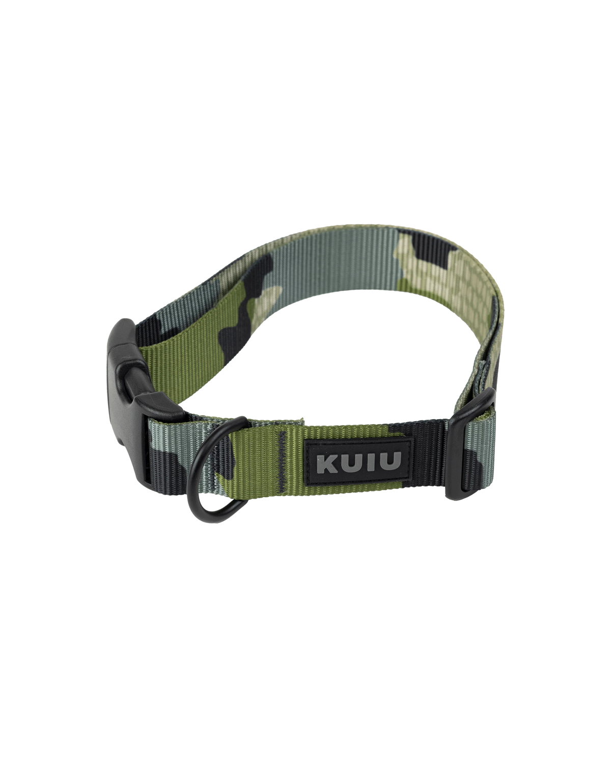 Camo Webbing Dog Collar | Verde