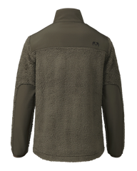 Sherpa Fleece Zip Pullover | Ash