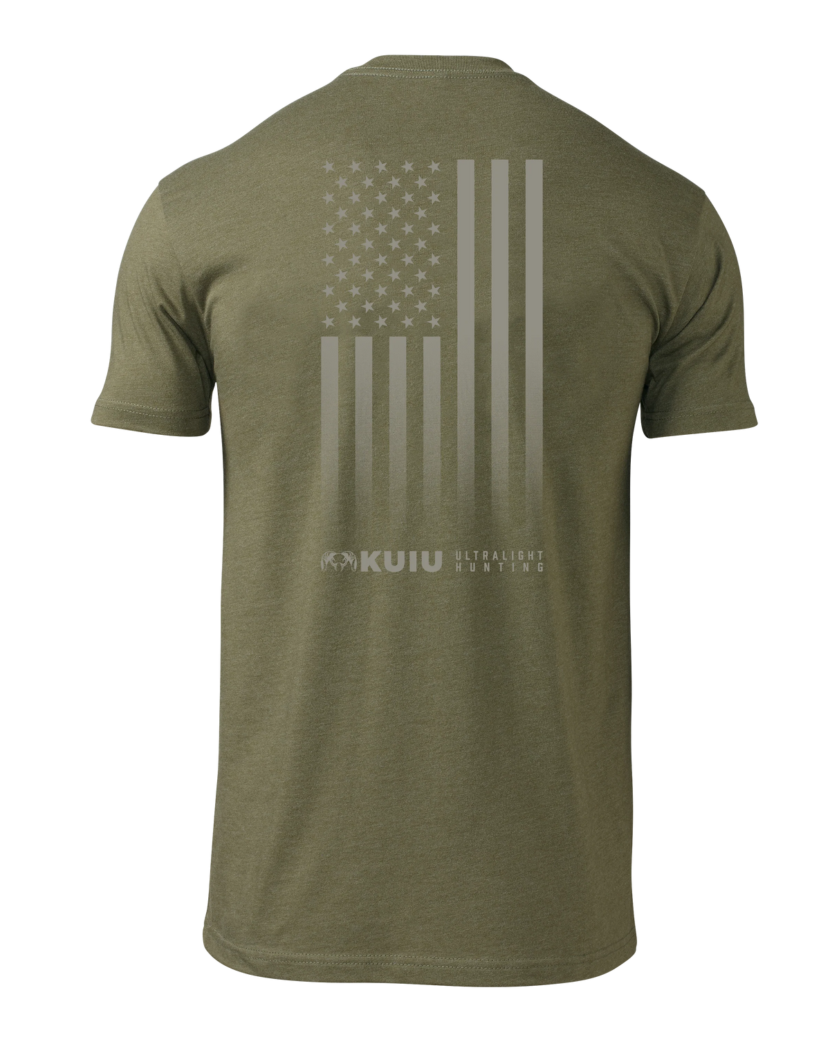 KUIU Vertical Flag Logo T-Shirt | Military Green