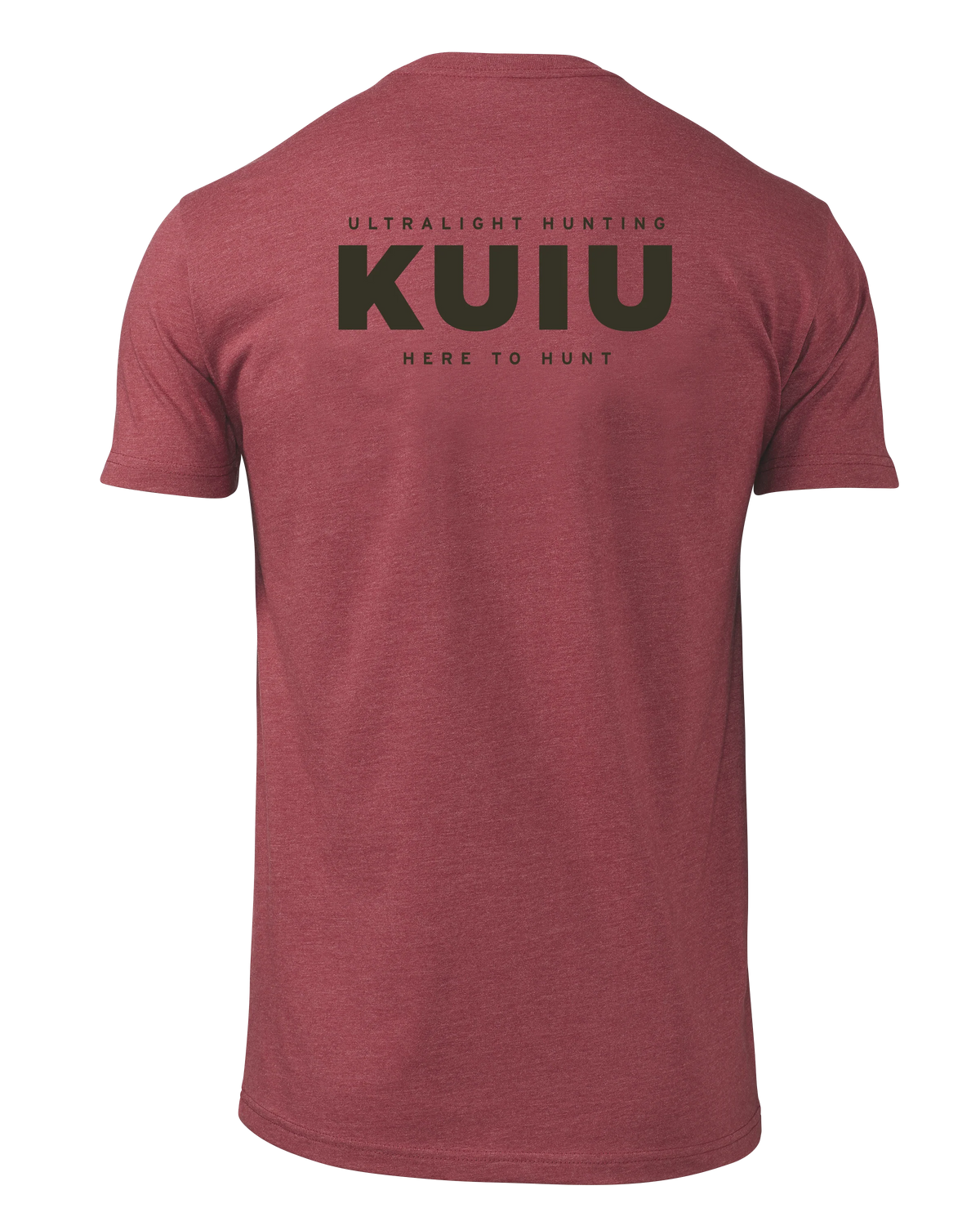 KUIU Here to Hunt Back Logo T-Shirt | Cardinal