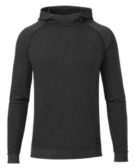 Canyon Waffle Hoodie | Black Heather