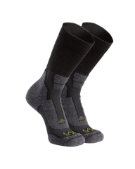 StrongWool Hybrid Crew Sock 2-Pair Pack | Grey Green