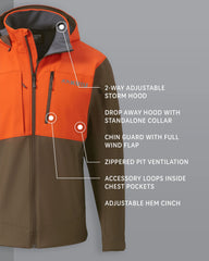 Guide PRO Hooded Jacket | Blaze/Major Brown