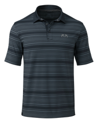 KUIU Performance Polo Stripe | Steel Blue Stripe