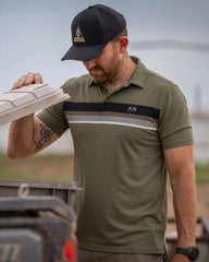 KUIU Performance Polo Stripe | Evergreen Chest Stripe
