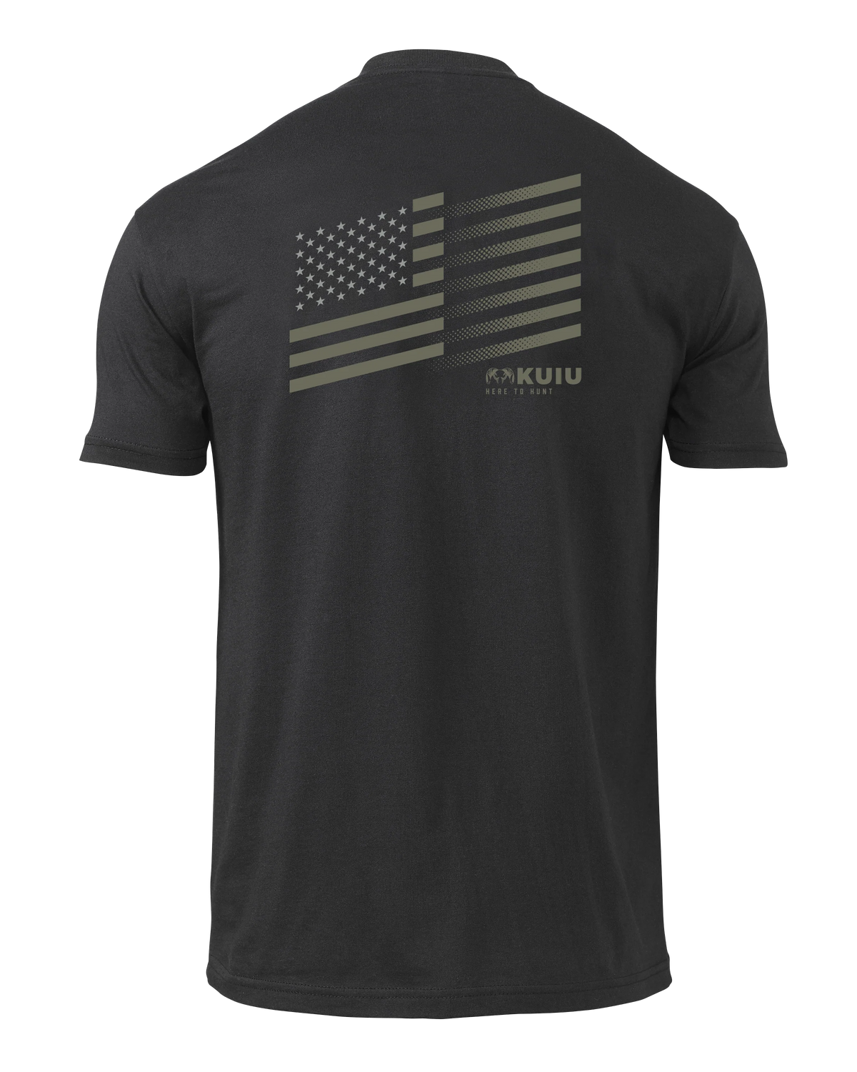KUIU Solid Flag Fade T-Shirt | Black