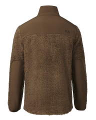 Sherpa Fleece Zip Pullover | Grizzly