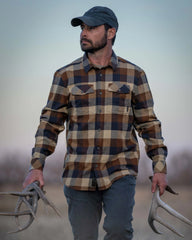 Field Flannel Shirt | Saddle Trio