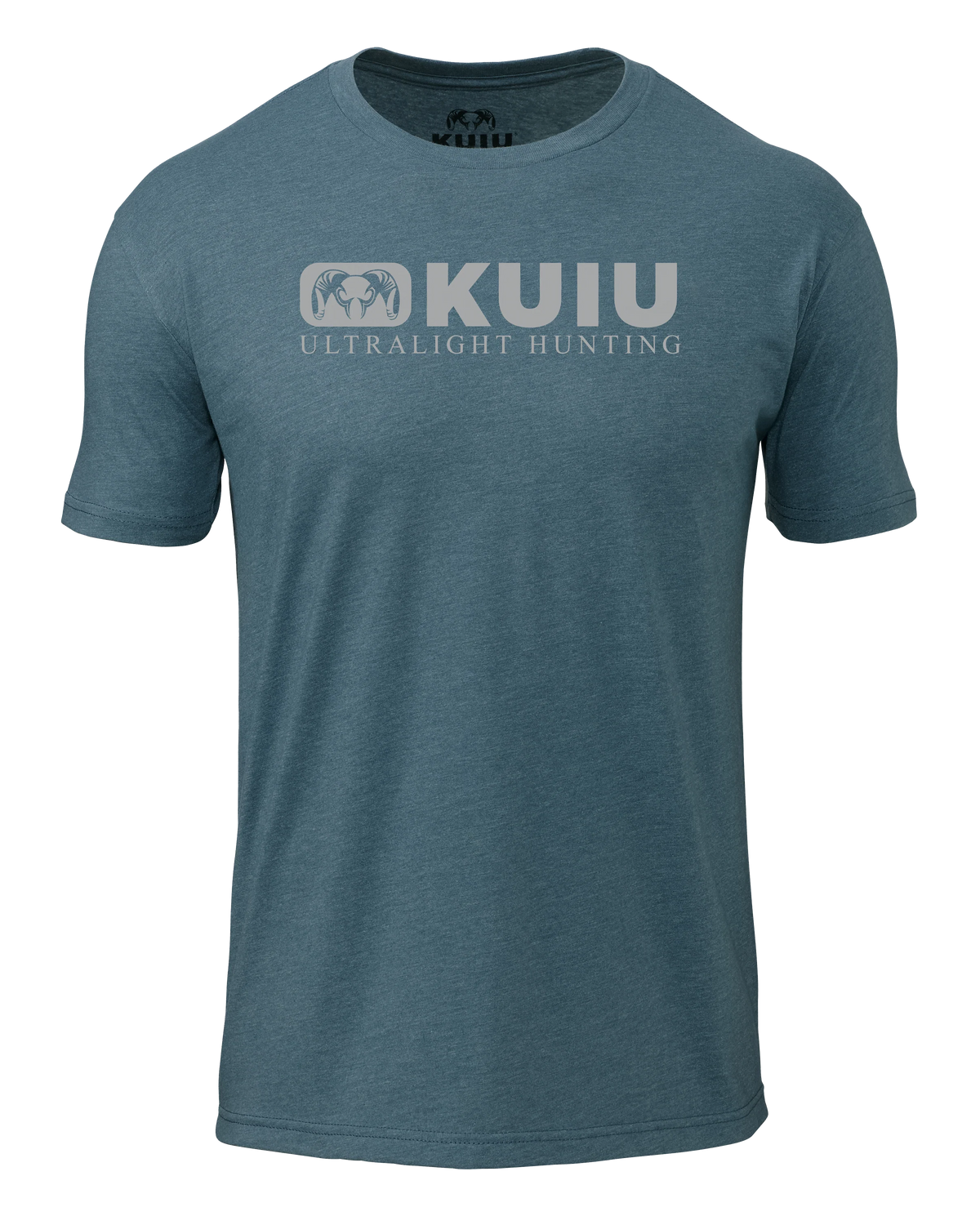 KUIU Block Logo T-Shirt | Indigo/Grey
