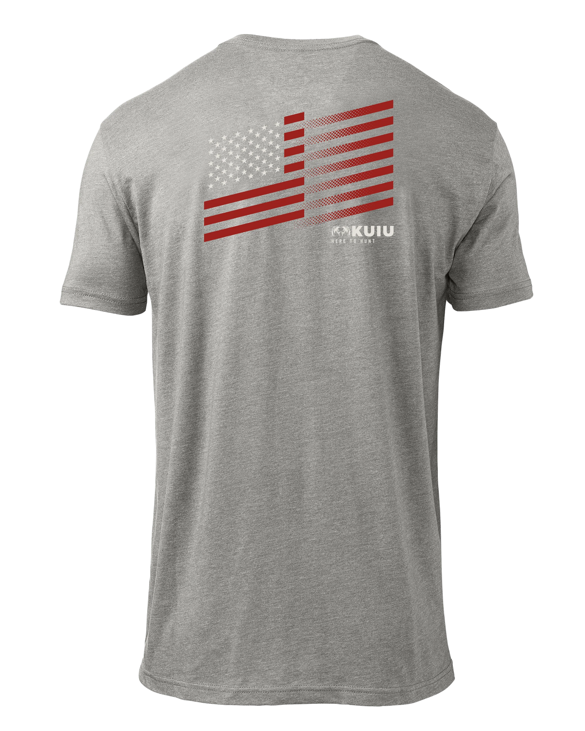 KUIU Retro Flag Fade T-Shirt | Heather Grey