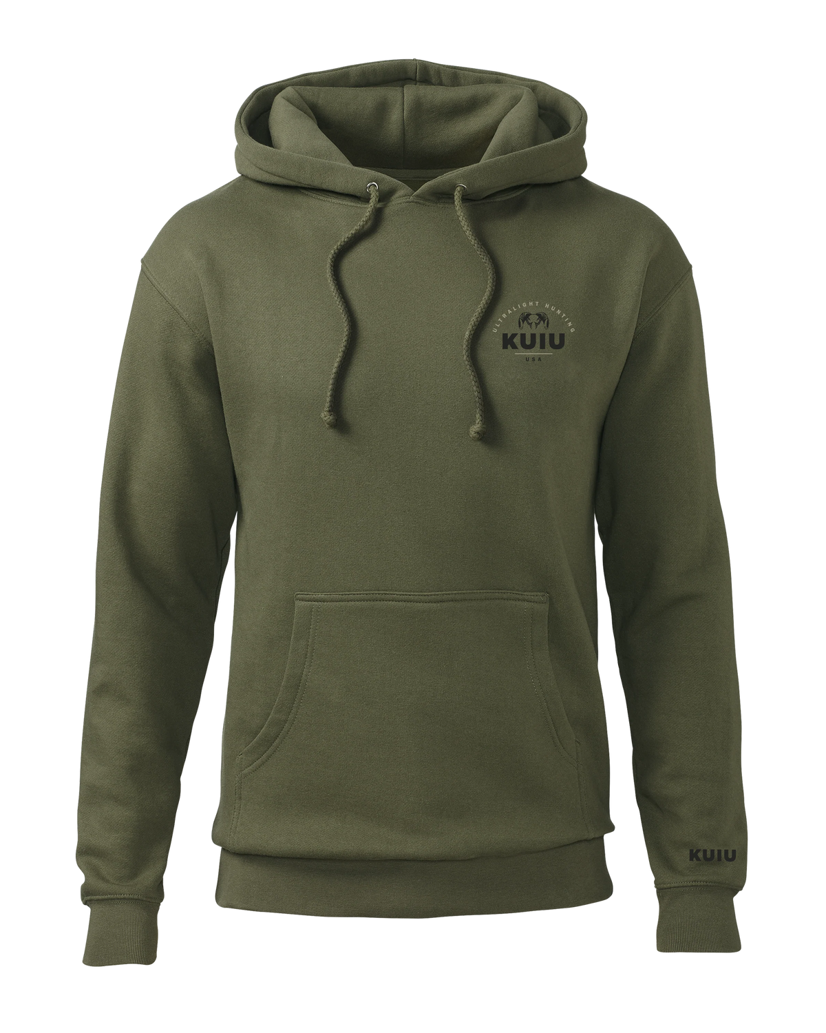 KUIU Stacked Chest Logo Hoodie | Army