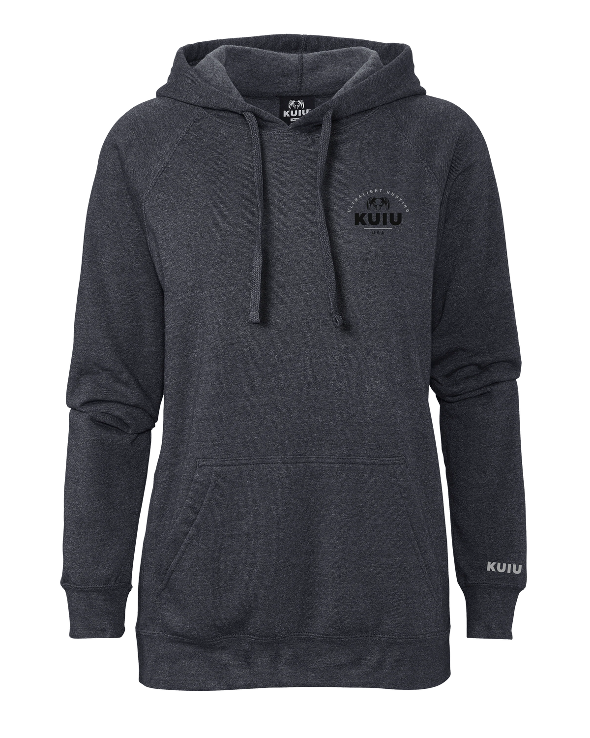 KUIU Women's Stacked Chest Logo Hoodie | Midnight Navy