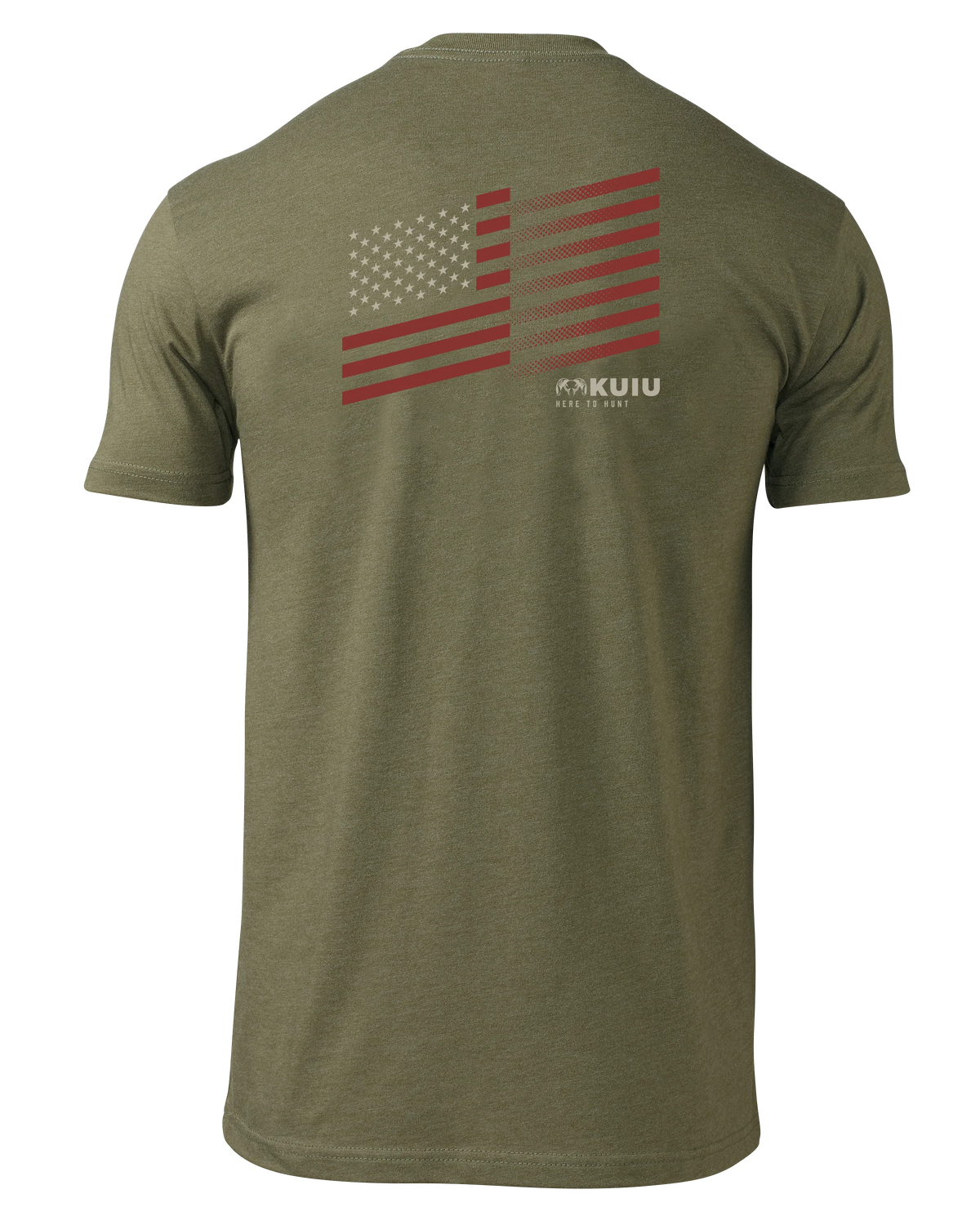 KUIU Retro Flag Fade T-Shirt | Military Green