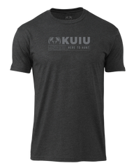 KUIU Topo Here to Hunt T-Shirt | Charcoal