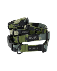 Camo Webbing Dog Collar | Verde