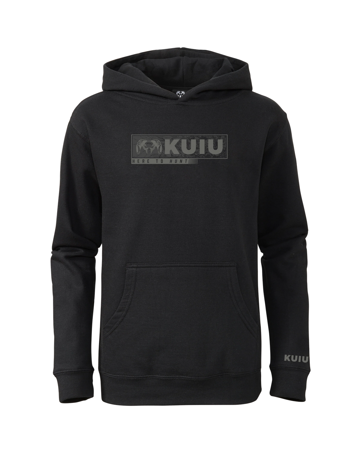 Youth Here to Hunt Gritstone Hoodie | Black