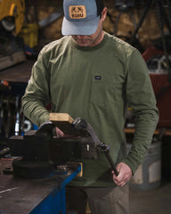 Workgrade LS Pocket Crew | Black