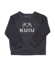 Toddler Stacked Logo Crewneck Sweatshirt | Light Grey
