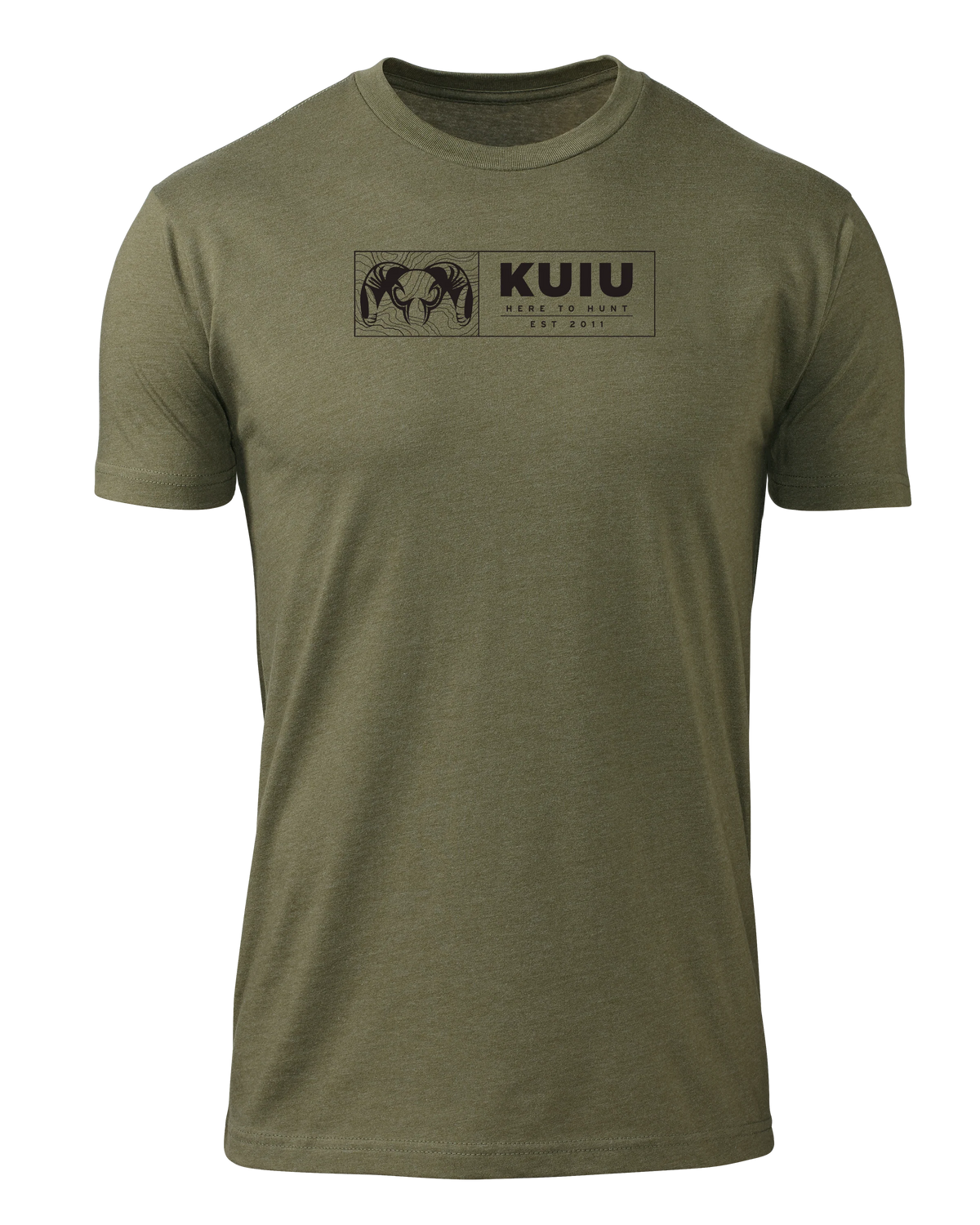 KUIU Topo Block T-Shirt | Military Green