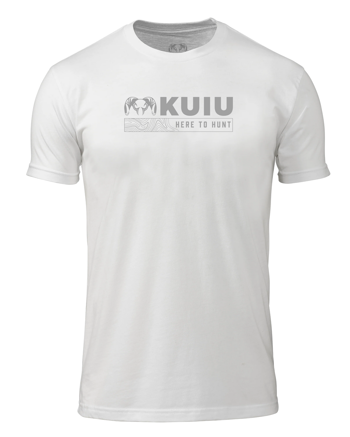 KUIU Topo Here to Hunt T-Shirt | White
