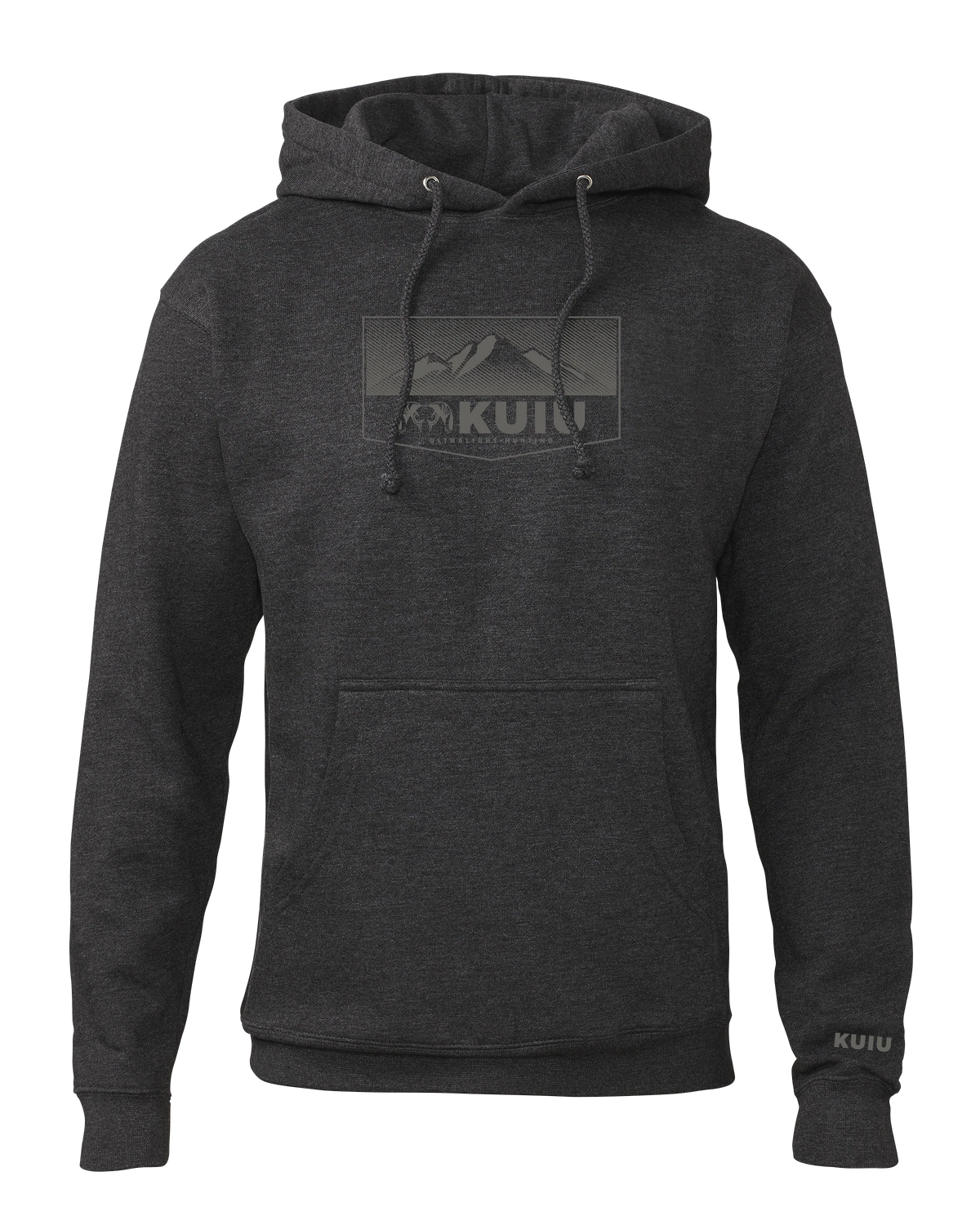 KUIU Ultralight Mountain Logo Hoodie | Charcoal