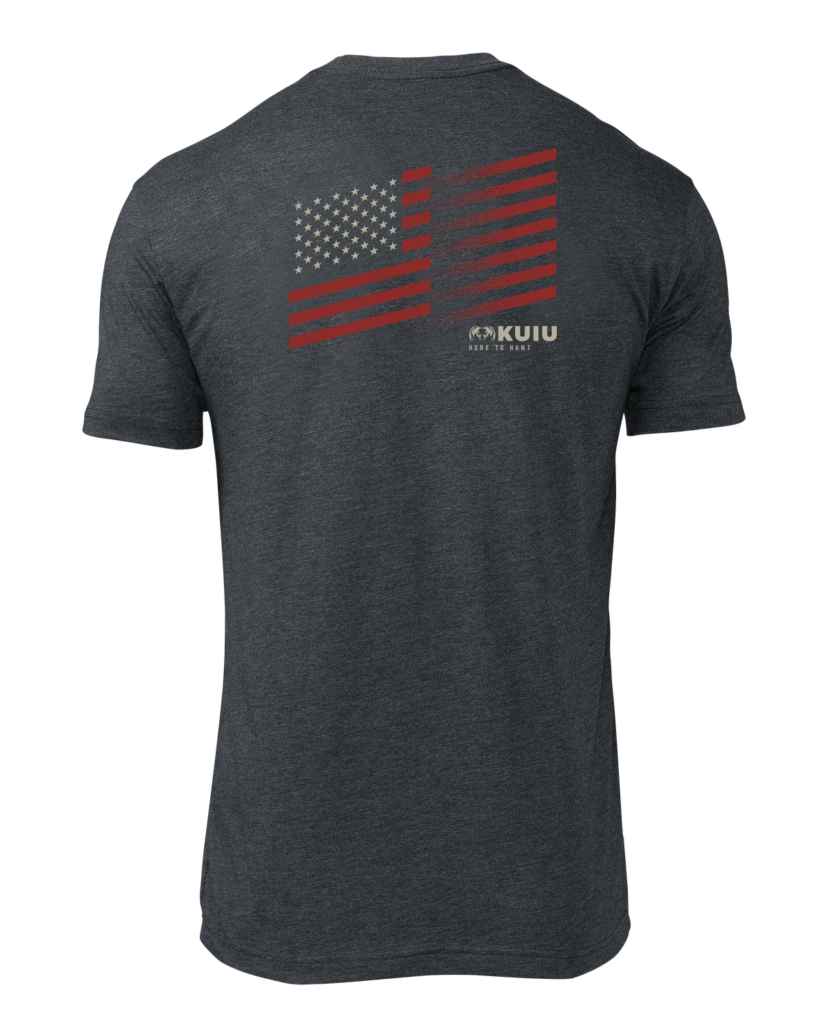 KUIU Retro Flag Fade T-Shirt | Charcoal