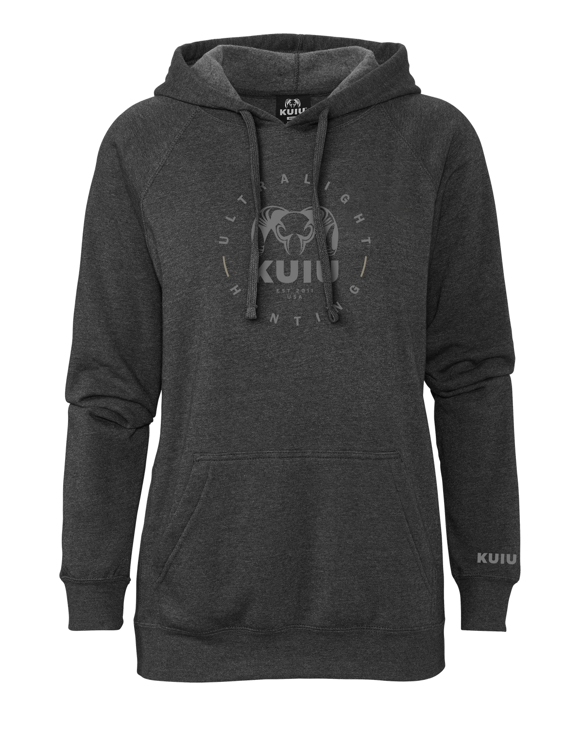 KUIU Women's Ultralight Hunting Circle Hoodie | Charcoal